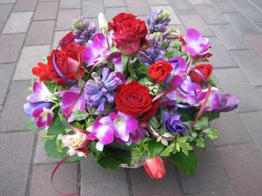 赤と紫✿のｺﾗﾎﾞ✿｜「フローリストつたや」　（兵庫県姫路市の花キューピット加盟店 花屋）のブログ