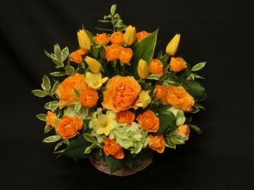 黄色・オレンジ系の✿アレンジ✿｜「フローリストつたや」　（兵庫県姫路市の花キューピット加盟店 花屋）のブログ