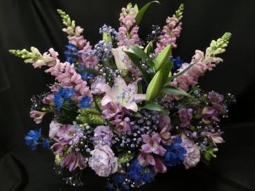 ブルー・パープルの✿アレンジ✿｜「フローリストつたや」　（兵庫県姫路市の花キューピット加盟店 花屋）のブログ