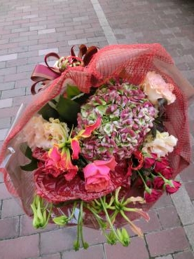 送別用花束✿｜「フローリストつたや」　（兵庫県姫路市の花キューピット加盟店 花屋）のブログ