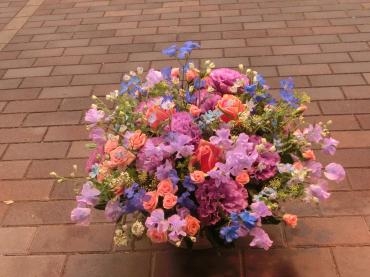ブルー・パープルで明るく豪華に✿｜「フローリストつたや」　（兵庫県姫路市の花キューピット加盟店 花屋）のブログ