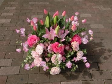桃の節句御祝アレンジメント✿｜「フローリストつたや」　（兵庫県姫路市の花キューピット加盟店 花屋）のブログ