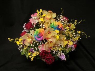 ご高齢の方のお誕生日お祝いアレンジメント✿｜「フローリストつたや」　（兵庫県姫路市の花キューピット加盟店 花屋）のブログ