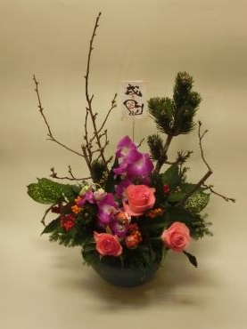 お正月アレンジメント✿｜「フローリストつたや」　（兵庫県姫路市の花キューピット加盟店 花屋）のブログ