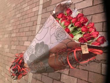 赤薔薇の花束✿｜「フローリストつたや」　（兵庫県姫路市の花キューピット加盟店 花屋）のブログ