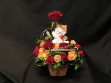 赤いお猿さん(＾◇＾)｜「フローリストつたや」　（兵庫県姫路市の花キューピット加盟店 花屋）のブログ