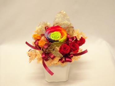 還暦祝のプリザーブドフラワー✿｜「フローリストつたや」　（兵庫県姫路市の花キューピット加盟店 花屋）のブログ