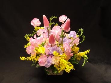春らしく✿アレンジメント｜「フローリストつたや」　（兵庫県姫路市の花キューピット加盟店 花屋）のブログ
