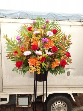 秋バージョンのスタンド花✿｜「フローリストつたや」　（兵庫県姫路市の花キューピット加盟店 花屋）のブログ